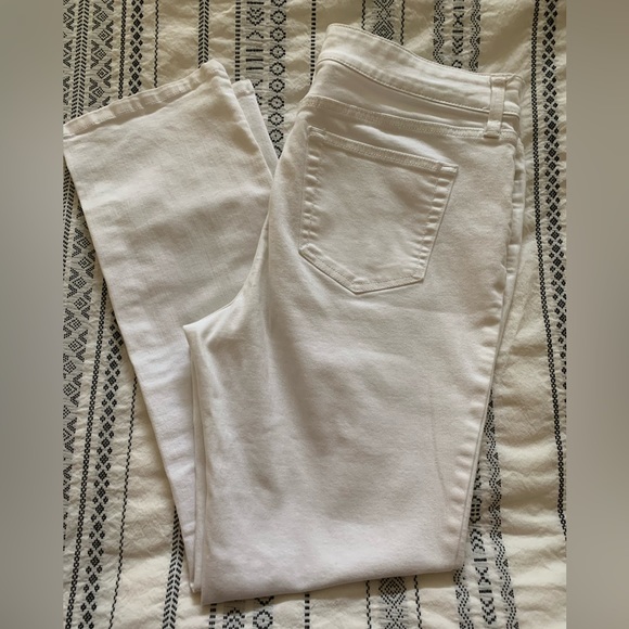 St. John's Bay Denim - St. johns Bay women’s white straight leg jeans. Size 14